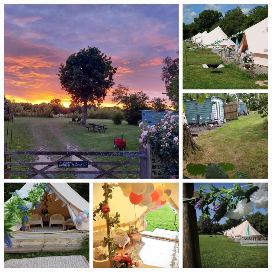Hopgarden Glamping - Luxury 6M Bell Tent Wadhurst المظهر الخارجي الصورة