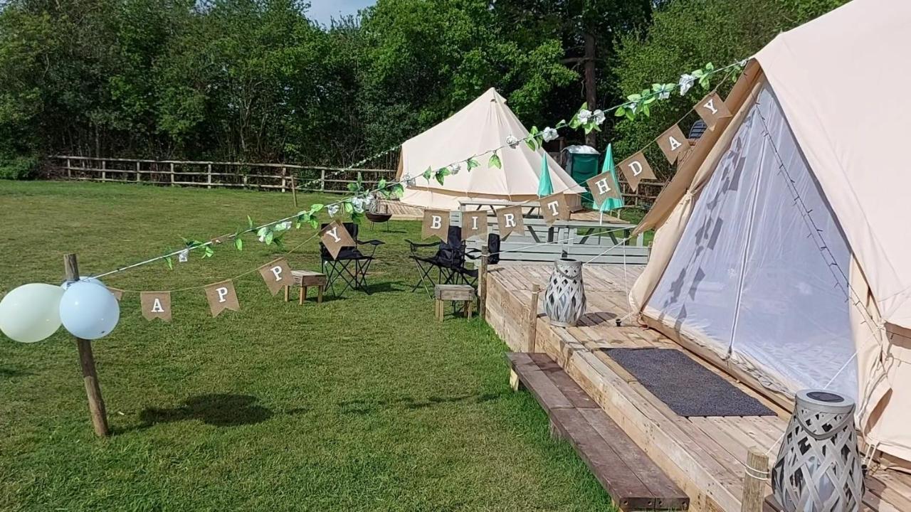 Hopgarden Glamping - Luxury 6M Bell Tent Wadhurst المظهر الخارجي الصورة
