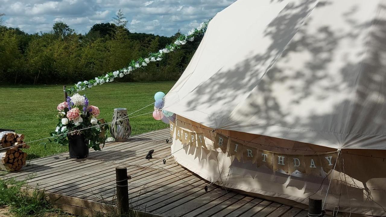 Hopgarden Glamping - Luxury 6M Bell Tent Wadhurst المظهر الخارجي الصورة