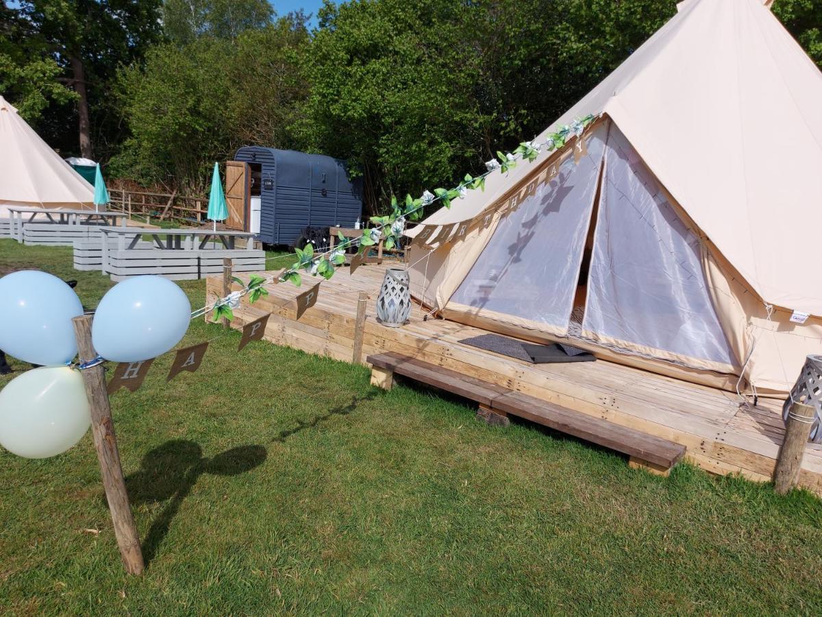 Hopgarden Glamping - Luxury 6M Bell Tent Wadhurst المظهر الخارجي الصورة